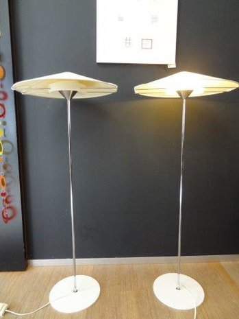 vintage vloerlampen Italiaans, 60's design, 2 stuks